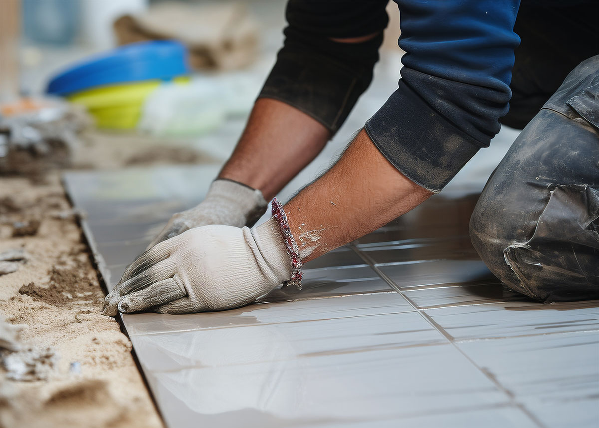 精準施工，打造平整細緻磁磚